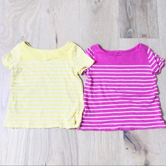 Ralph Lauren Set of 2 Striped Girls T-Shirt 2/2T - Picture 2 of 8